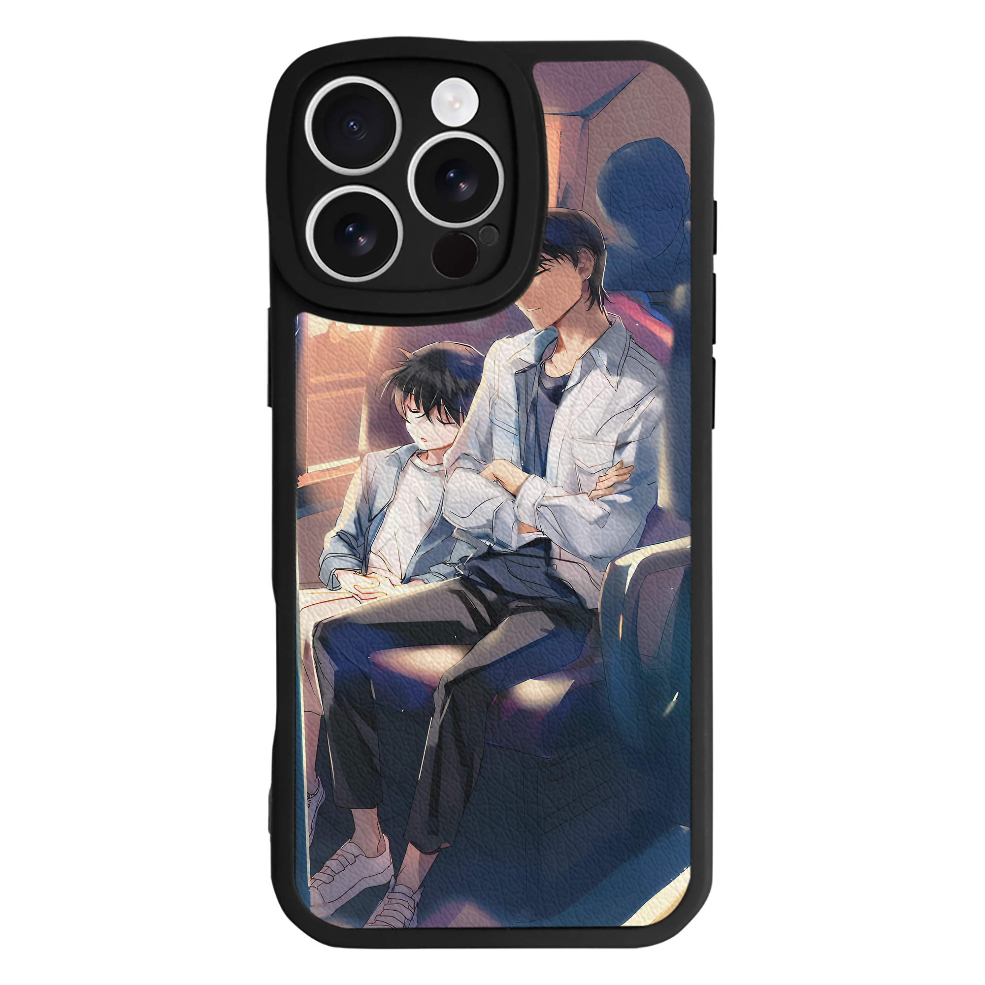 （画像用） 名探偵コナン Detective Conan 【iPhone 16シリーズ対応】シリコンスマホケース（レザー調） 材質：シリコン